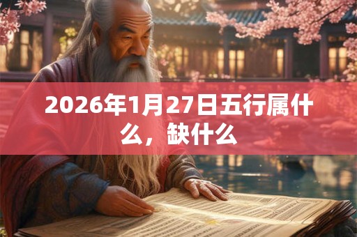 2026年1月27日五行属什么，缺什么