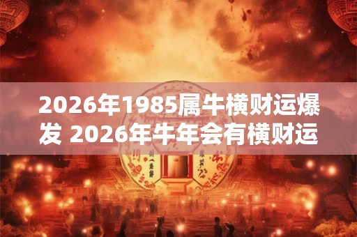 2026年1985属牛横财运爆发 2026年牛年会有横财运吗