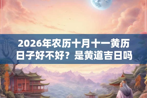2026年农历十月十一黄历日子好不好？是黄道吉日吗？