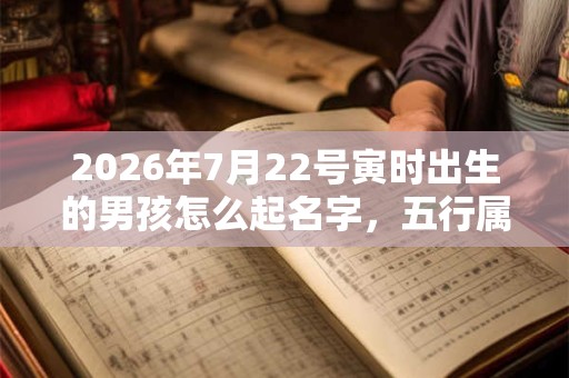 2026年7月22号寅时出生的男孩怎么起名字，五行属什么