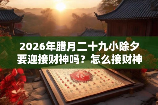 2026年腊月二十九小除夕要迎接财神吗？怎么接财神？
