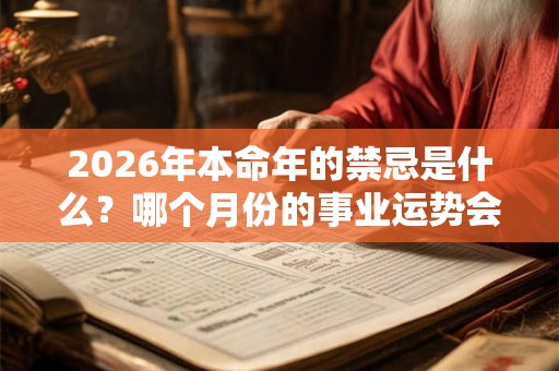 2026年本命年的禁忌是什么？哪个月份的事业运势会好？