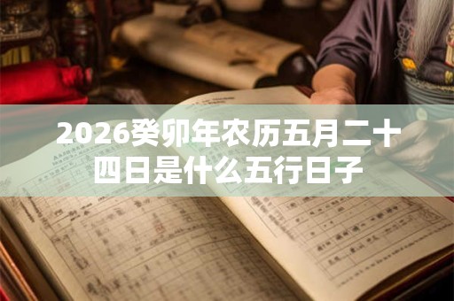2026癸卯年农历五月二十四日是什么五行日子