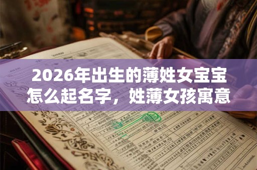 2026年出生的薄姓女宝宝怎么起名字，姓薄女孩寓意好的名字