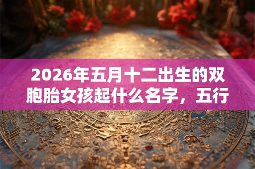 2026年五月十二出生的双胞胎女孩起什么名字，五行属什么