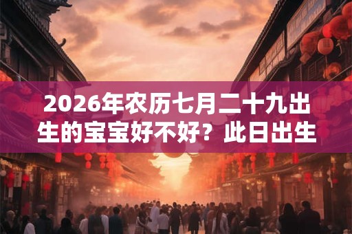2026年农历七月二十九出生的宝宝好不好？此日出生的宝宝性格