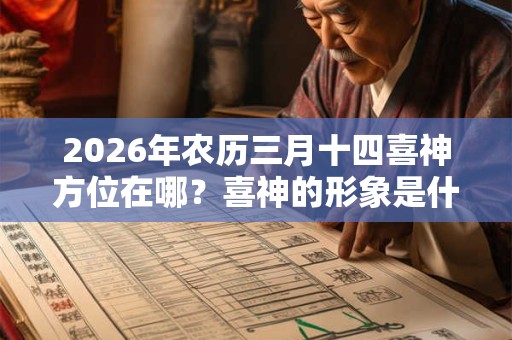 2026年农历三月十四喜神方位在哪？喜神的形象是什么？