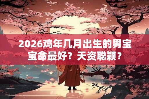 2026鸡年几月出生的男宝宝命最好？天资聪颖？