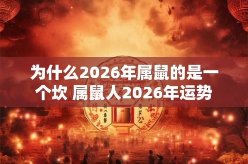 为什么2026年属鼠的是一个坎 属鼠人2026年运势 为什么2026年属鼠的是一个坎 属鼠人2026年运势