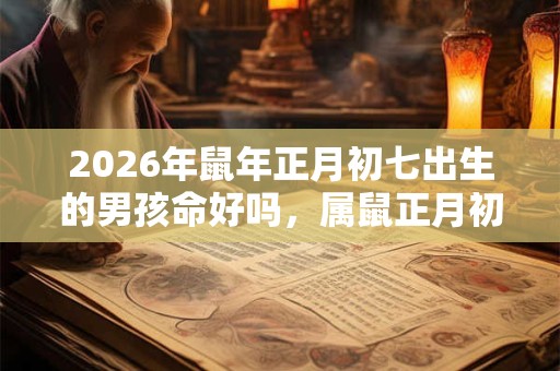 2026年鼠年正月初七出生的男孩命好吗，属鼠正月初七出生命运
