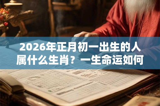 2026年正月初一出生的人属什么生肖？一生命运如何？