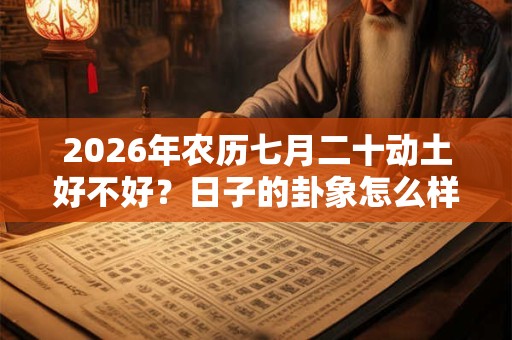 2026年农历七月二十动土好不好？日子的卦象怎么样？