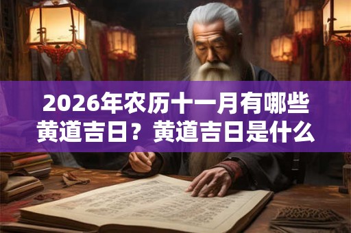 2026年农历十一月有哪些黄道吉日？黄道吉日是什么？
