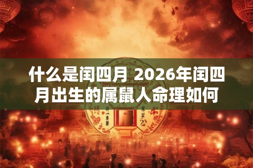 什么是闰四月 2026年闰四月出生的属鼠人命理如何