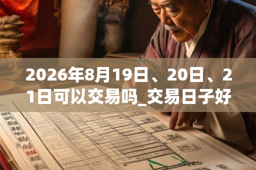 2026年8月19日、20日、21日可以交易吗_交易日子好吗