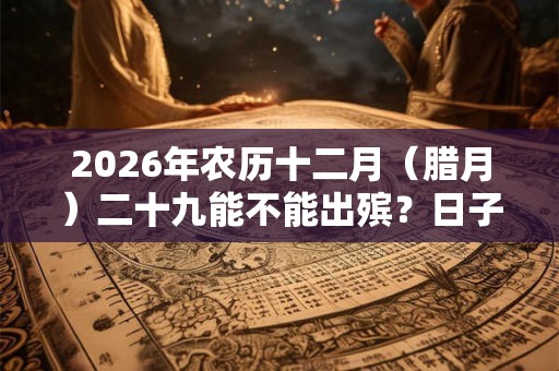 2026年农历十二月（腊月）二十九能不能出殡？日子如何？