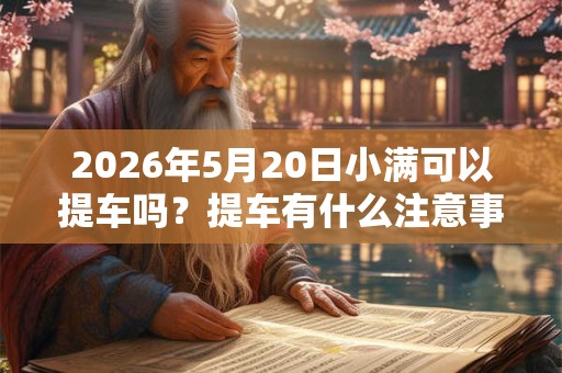 2026年5月20日小满可以提车吗？提车有什么注意事项？