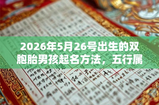 2026年5月26号出生的双胞胎男孩起名方法，五行属什么