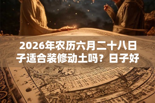 2026年农历六月二十八日子适合装修动土吗？日子好不好？