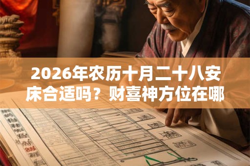 2026年农历十月二十八安床合适吗？财喜神方位在哪？