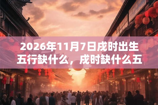 2026年11月7日戌时出生五行缺什么，戌时缺什么五行