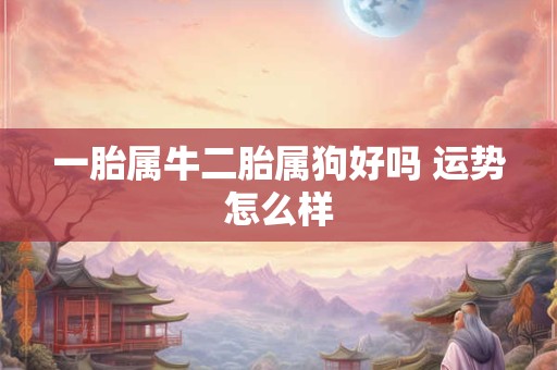 一胎属牛二胎属狗好吗 运势怎么样