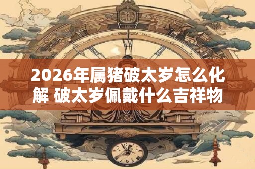 2026年属猪破太岁怎么化解 破太岁佩戴什么吉祥物