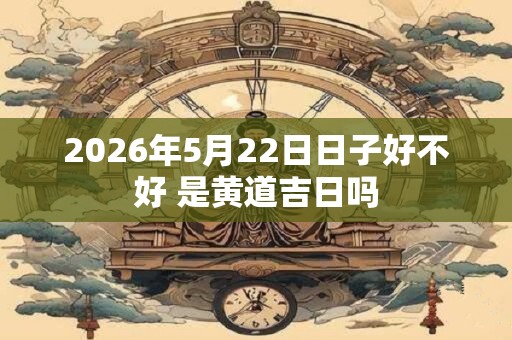 2026年5月22日日子好不好 是黄道吉日吗