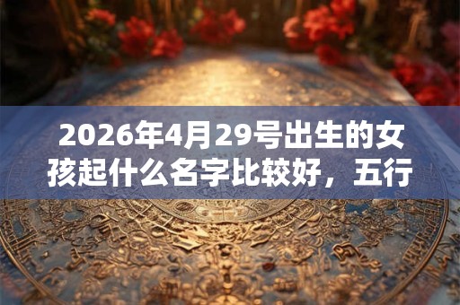 2026年4月29号出生的女孩起什么名字比较好，五行属什么