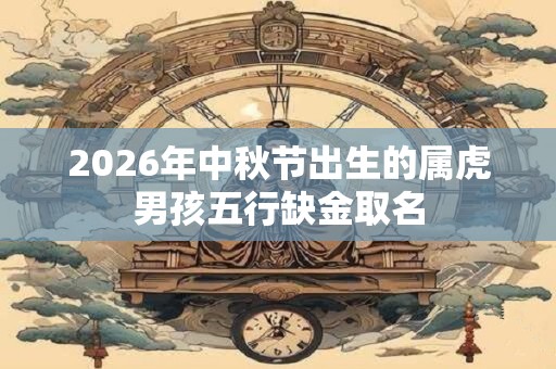 2026年中秋节出生的属虎男孩五行缺金取名