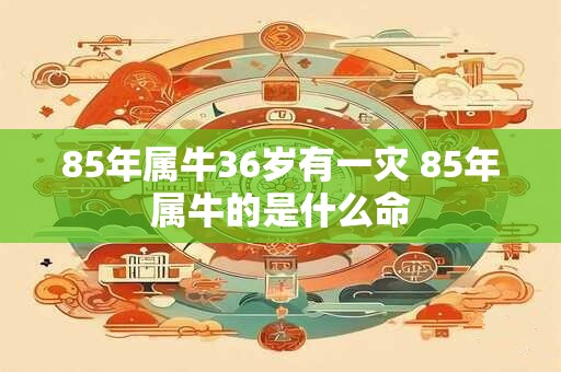 85年属牛36岁有一灾 85年属牛的是什么命