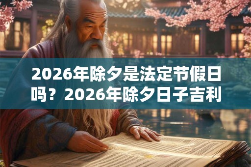 2026年除夕是法定节假日吗？2026年除夕日子吉利吗？