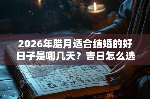 2026年腊月适合结婚的好日子是哪几天？吉日怎么选择？