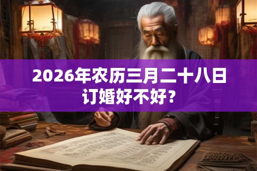 2026年农历三月二十八日订婚好不好？