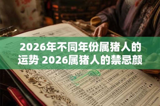 2026年不同年份属猪人的运势 2026属猪人的禁忌颜色