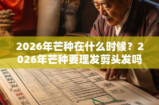 2026年芒种在什么时候？2026年芒种要理发剪头发吗？