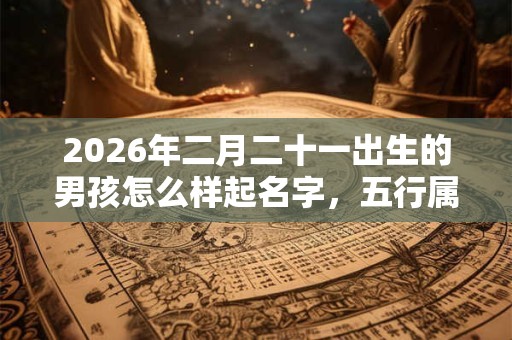 2026年二月二十一出生的男孩怎么样起名字，五行属什么