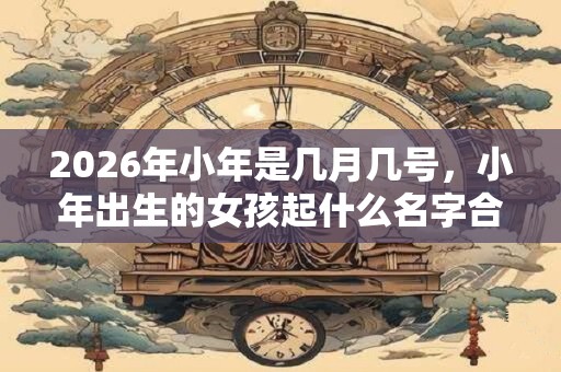 2026年小年是几月几号，小年出生的女孩起什么名字合适
