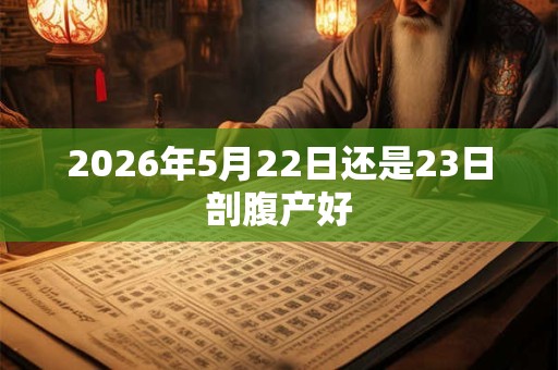 2026年5月22日还是23日剖腹产好