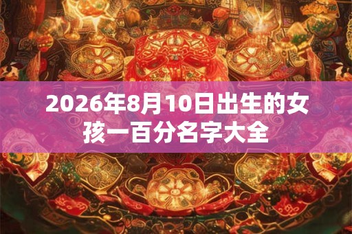 2026年8月10日出生的女孩一百分名字大全