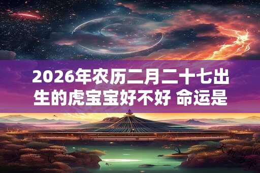 2026年农历二月二十七出生的虎宝宝好不好 命运是好是坏