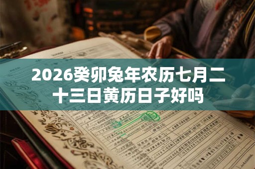 2026癸卯兔年农历七月二十三日黄历日子好吗
