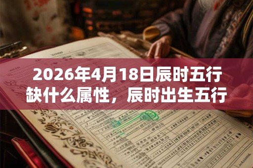 2026年4月18日辰时五行缺什么属性，辰时出生五行缺什么