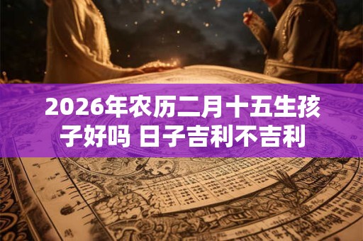 2026年农历二月十五生孩子好吗 日子吉利不吉利