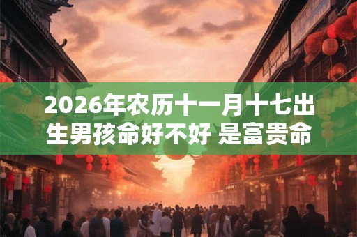 2026年农历十一月十七出生男孩命好不好 是富贵命吗