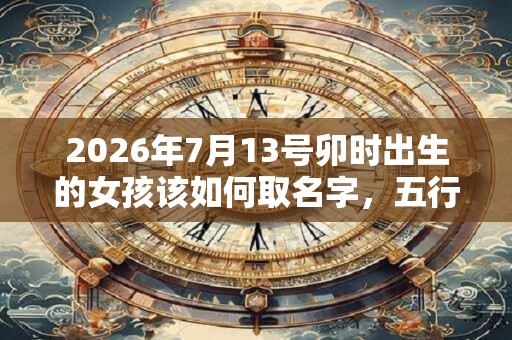 2026年7月13号卯时出生的女孩该如何取名字，五行是什么？