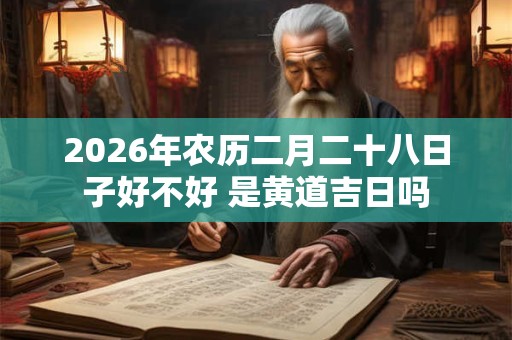 2026年农历二月二十八日子好不好 是黄道吉日吗