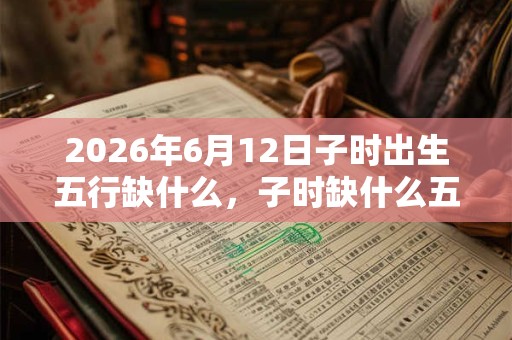 2026年6月12日子时出生五行缺什么，子时缺什么五行