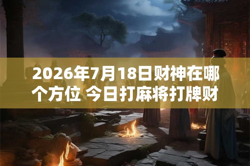 2026年7月18日财神在哪个方位 今日打麻将打牌财运方位！