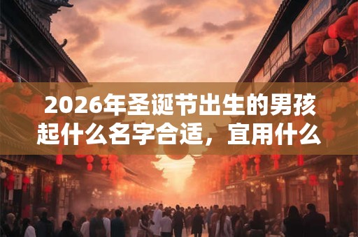 2026年圣诞节出生的男孩起什么名字合适，宜用什么字